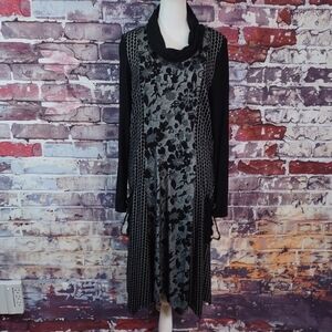 UBU Escape Stretch Knit Cowl Neck Dress